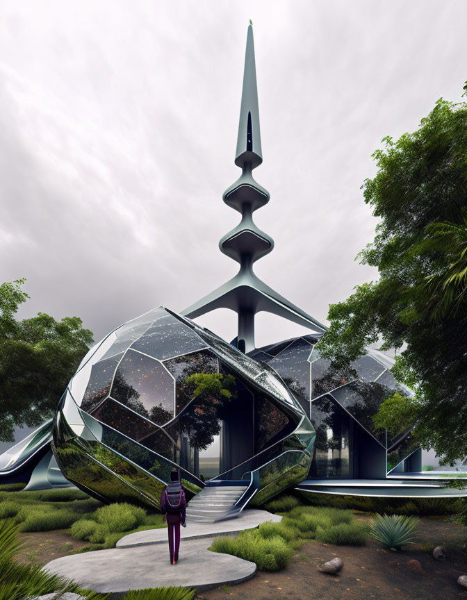 futuristic pavillion