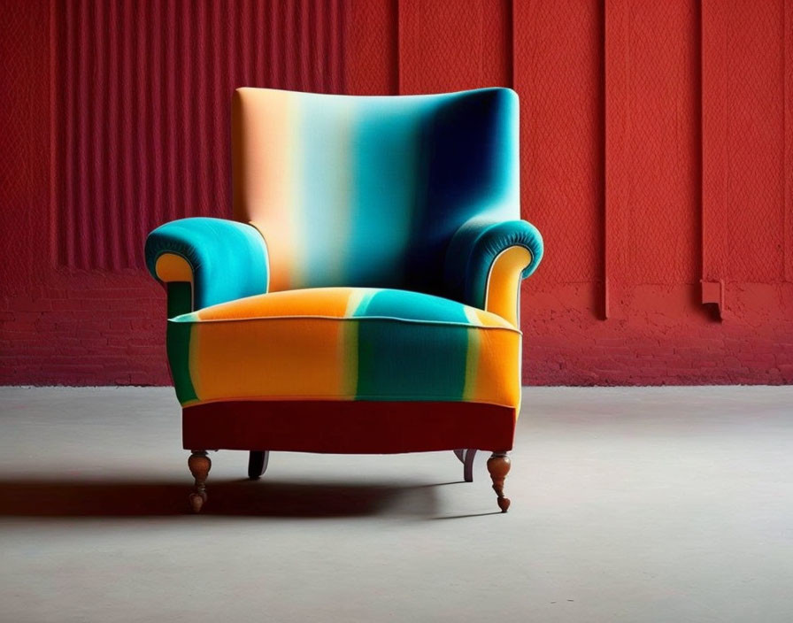 An armchair that looks like something by Rothko