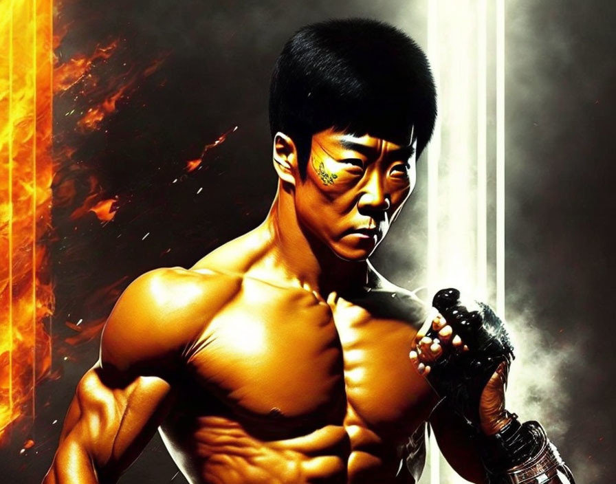 A combination of Jet Li and Bruce Lee