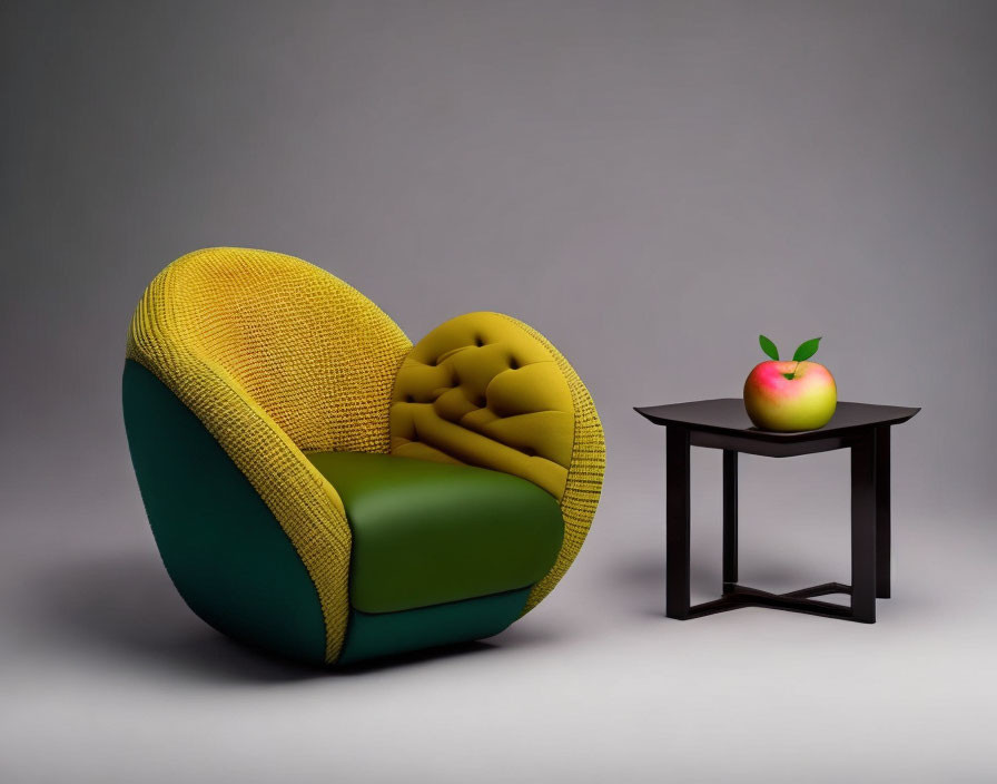 An armchair that looks like an Apple II