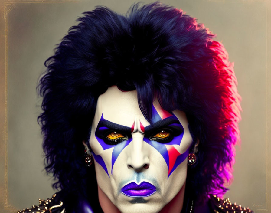 A mix of Paul Stanley and David Bowie
