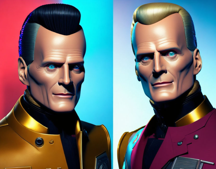 A combination of Kryten and Max Headroom