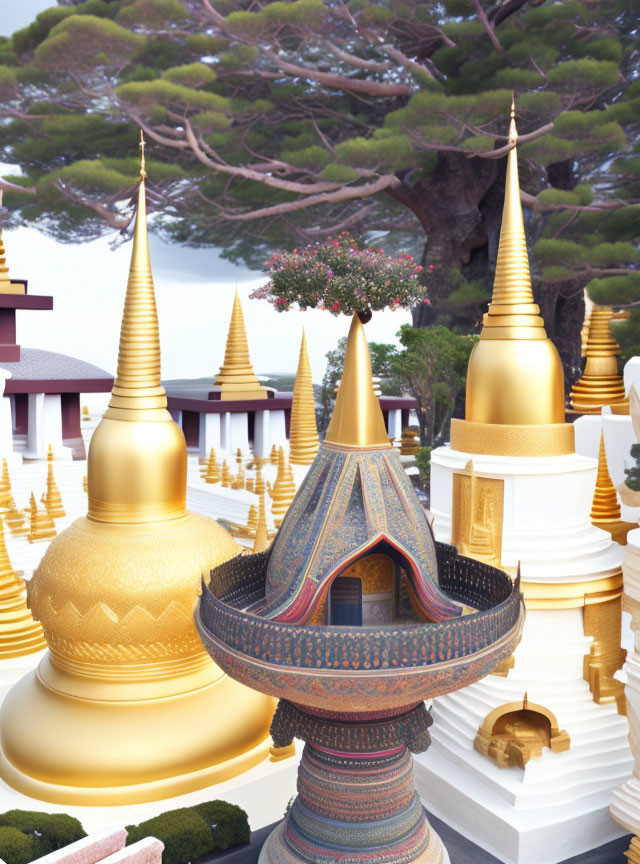 What's the difference between a chedi and a stupa?