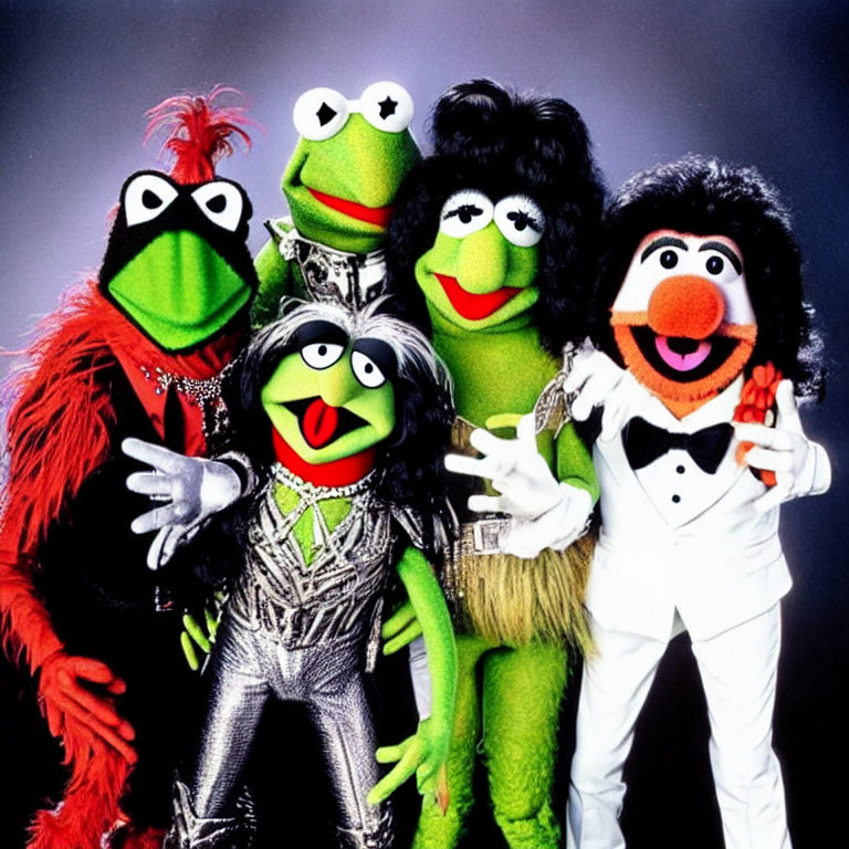 Colorful Muppet Characters Posed Together