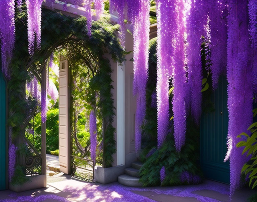Andō: peaceful wisteria