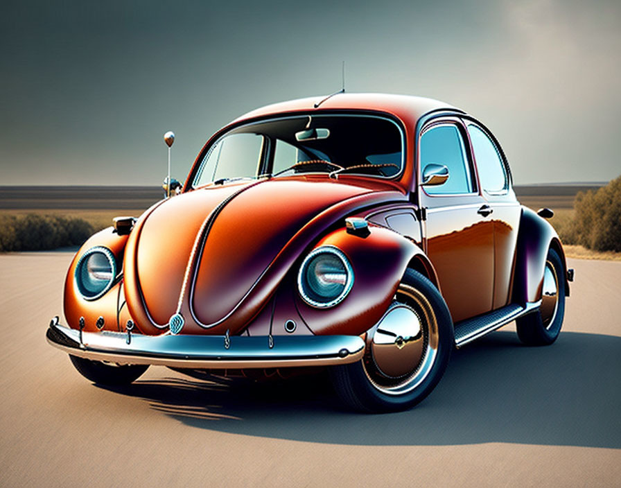 VW Beetle that looks like an owl