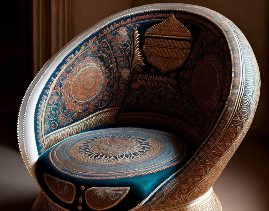 An armchair made out of inscriptions