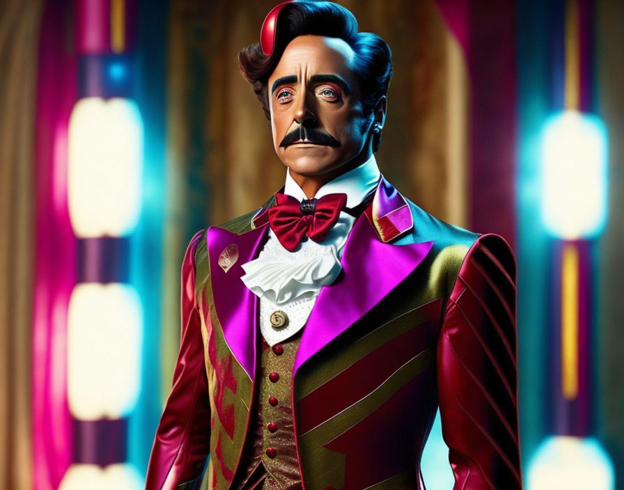 A combination of Willy Wonka and Iron Man