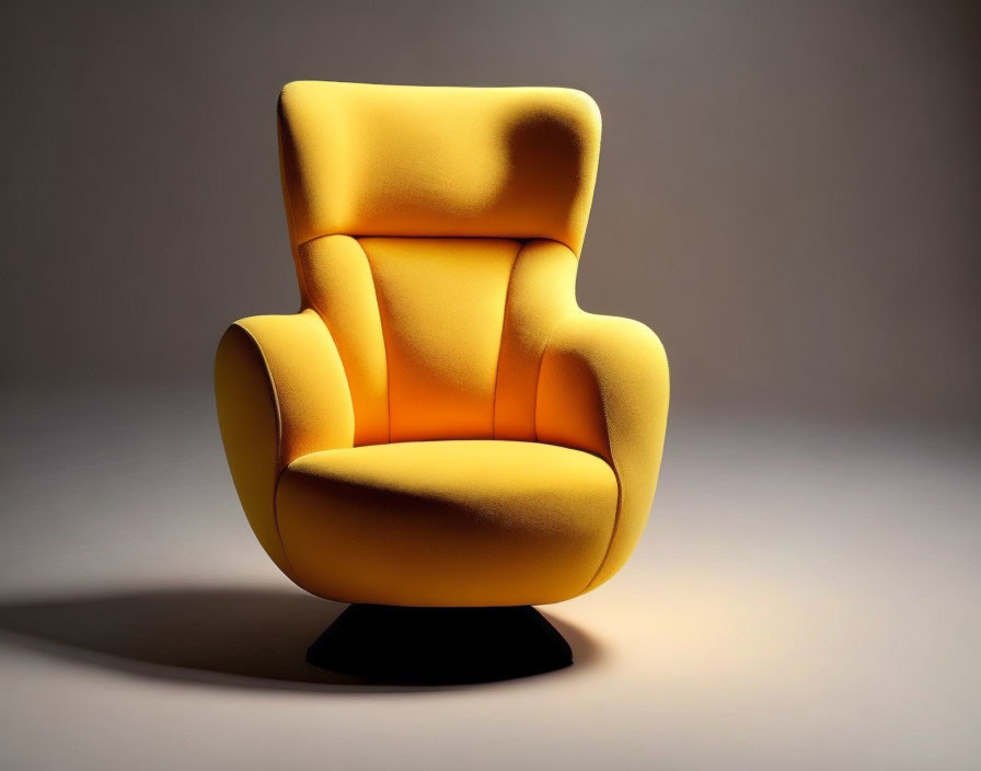 An armchair that looks like it's by Matt Groening