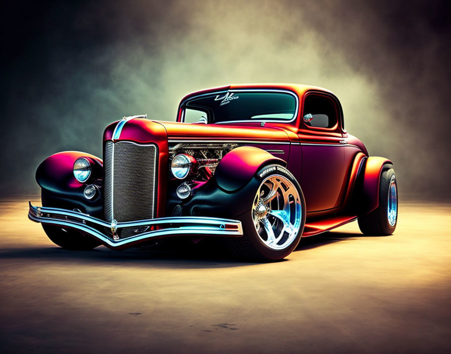 classic hotrod showcar inspired by grunge music