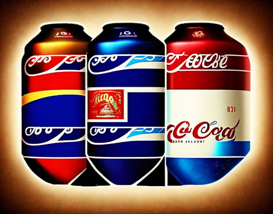A mashup of the Pepsi Cola and Coca Cola logos