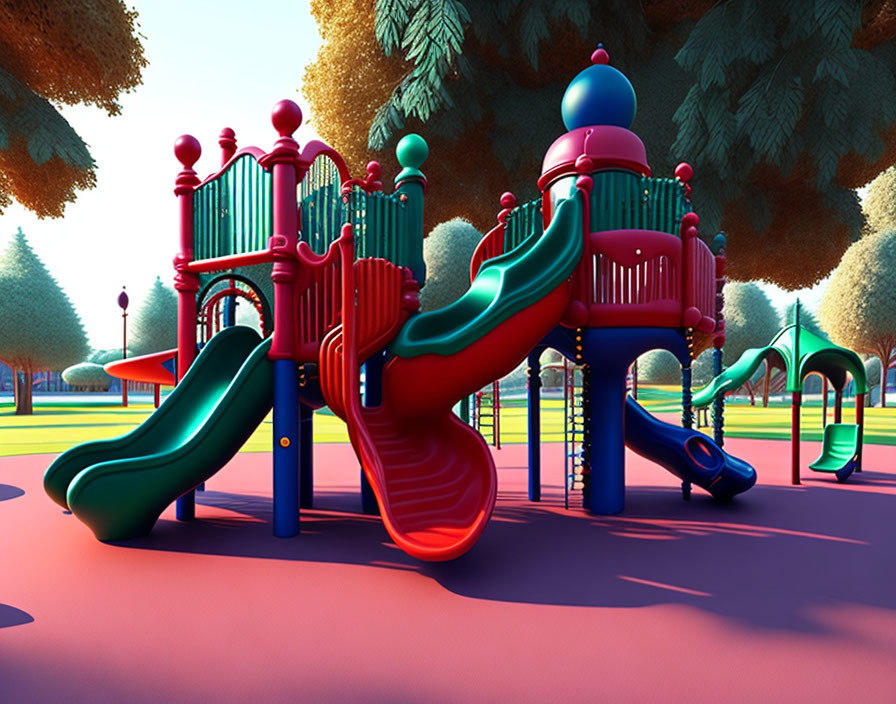 quiet large playground
