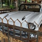 Vintage Chevrolet Bel Air with Chrome Trim in Outdoor Setting