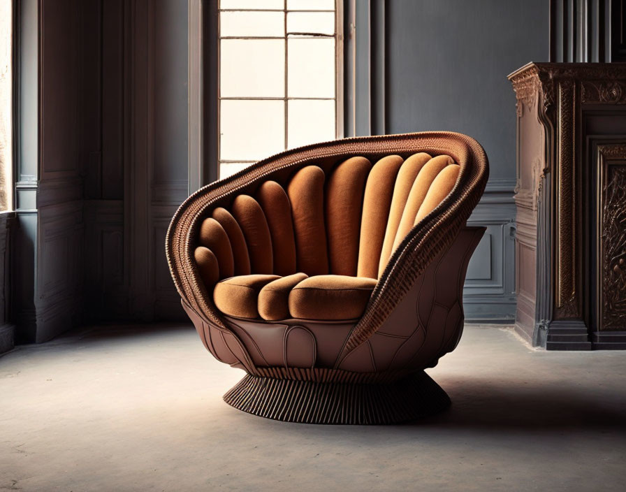 an armchair made out of hands