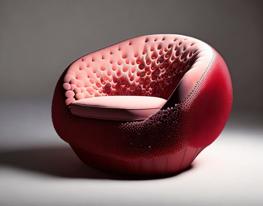 An armchair made out of corpuscles