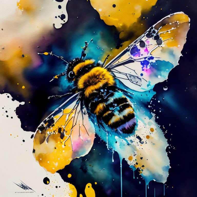 Splash Bee Paint