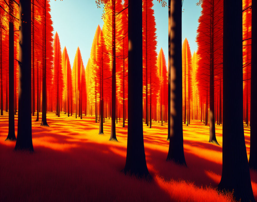 A Forest Of Red