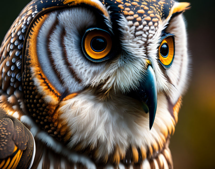  Macro photo of an owl