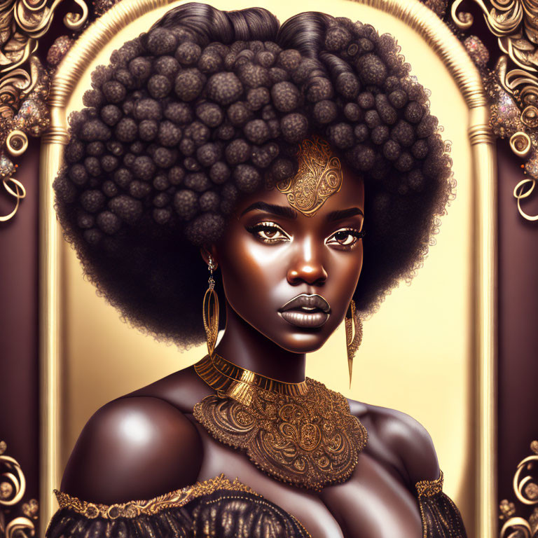 Afro woman 