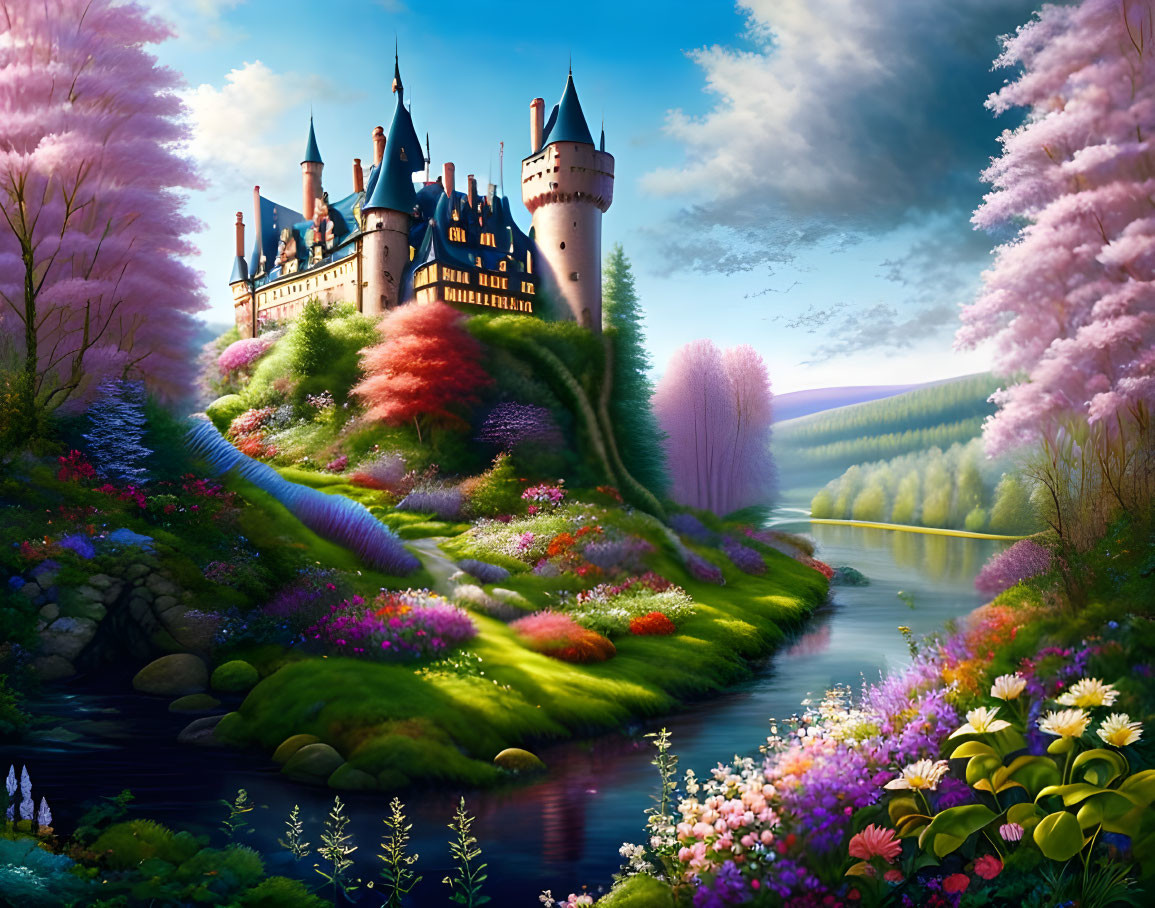 Blooming castle
