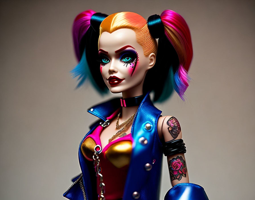 Punk Barbie Harley Quinn