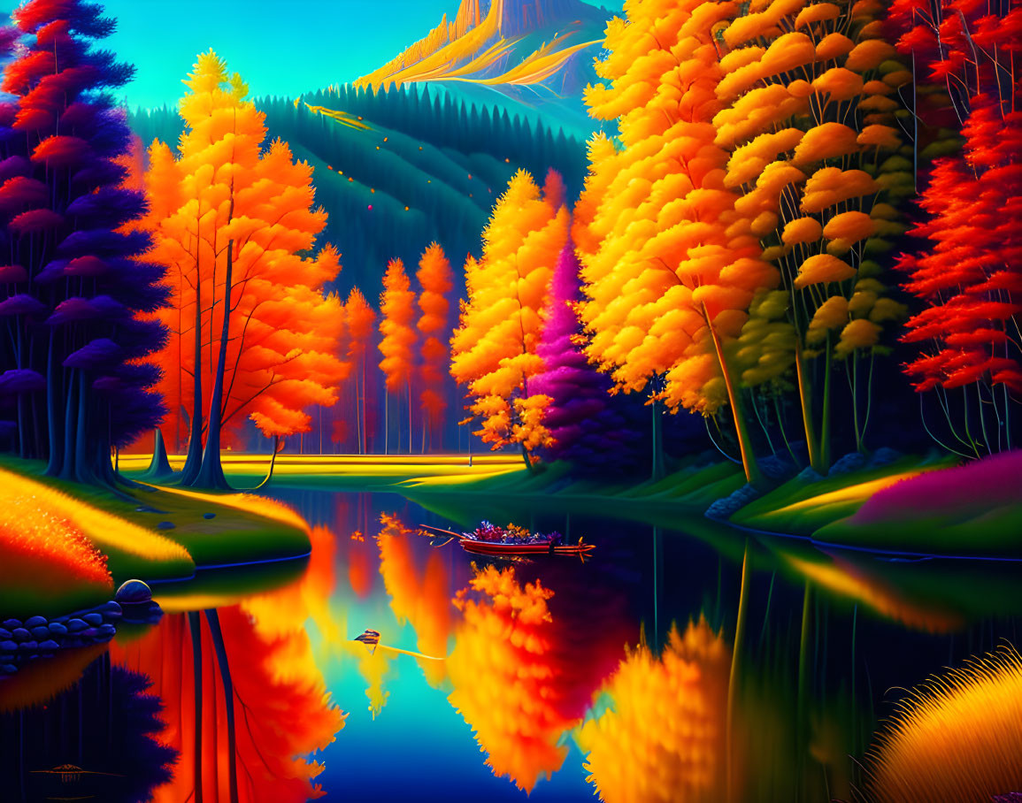 Colourful forest 
