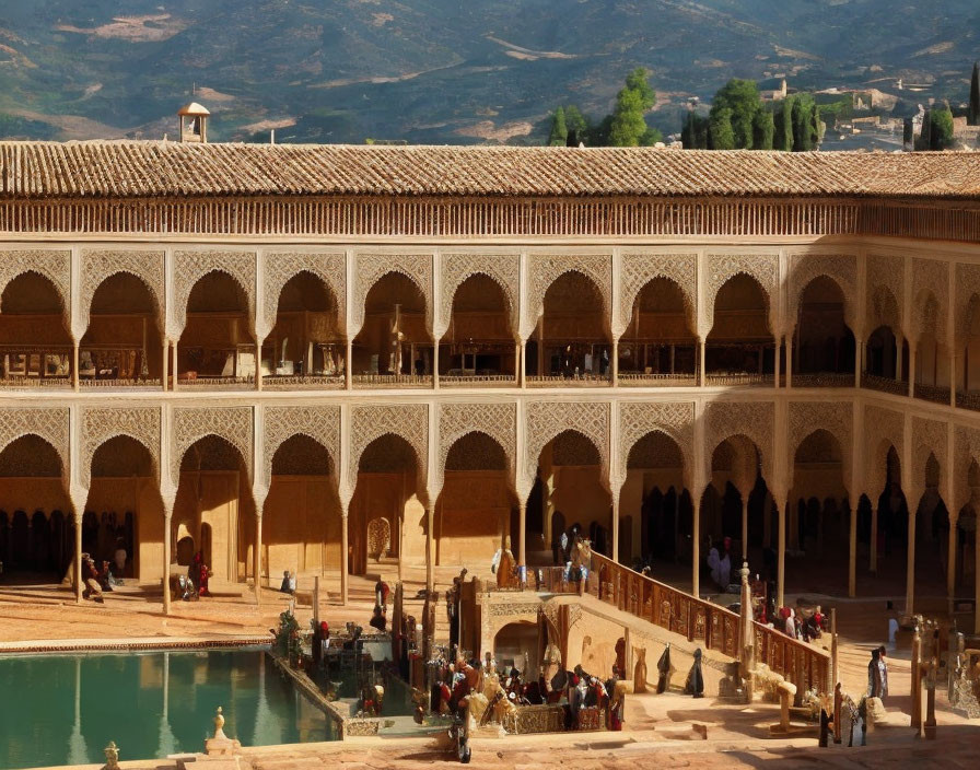 Granada in the Alhambra, the Muslim king 