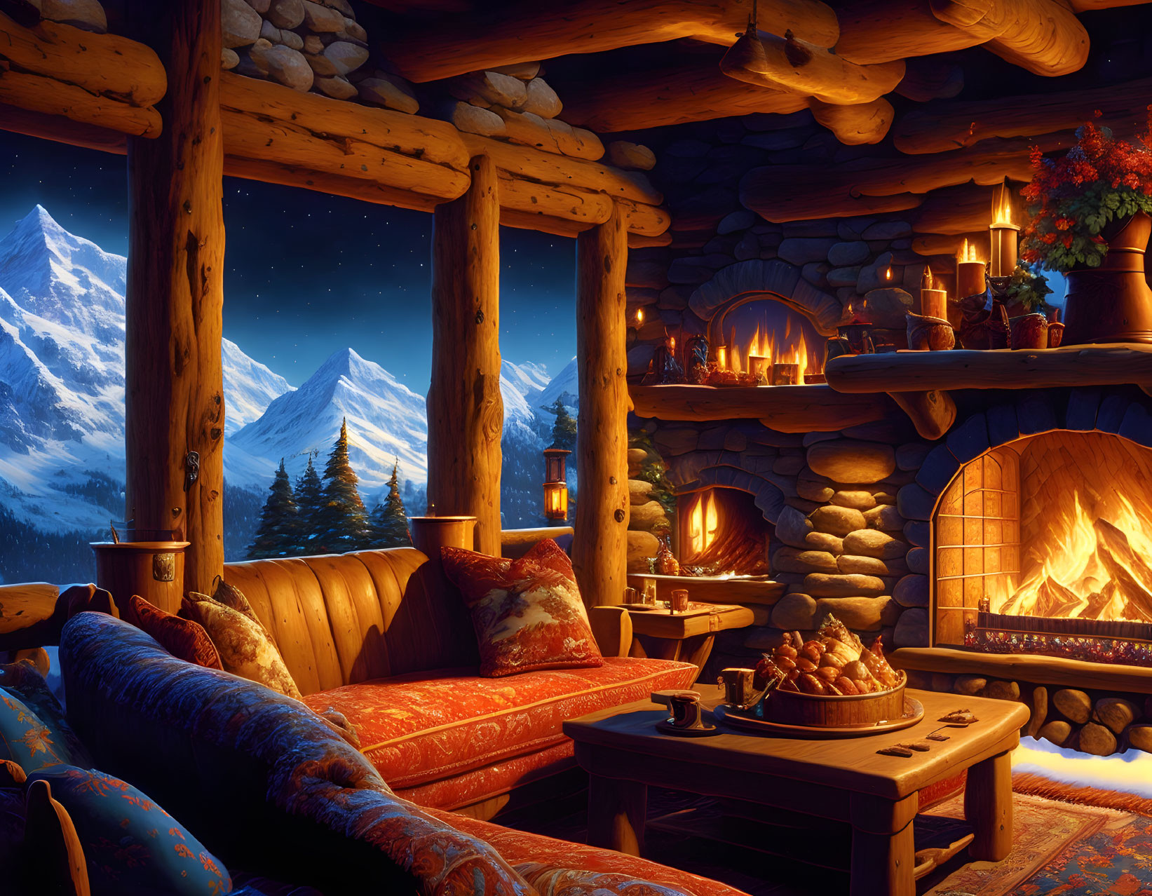 warm wood cabin 