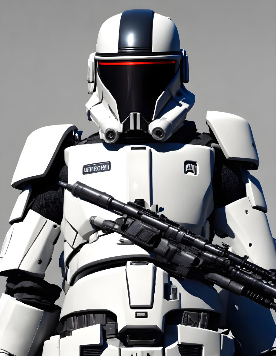 Futuristic storm trooper