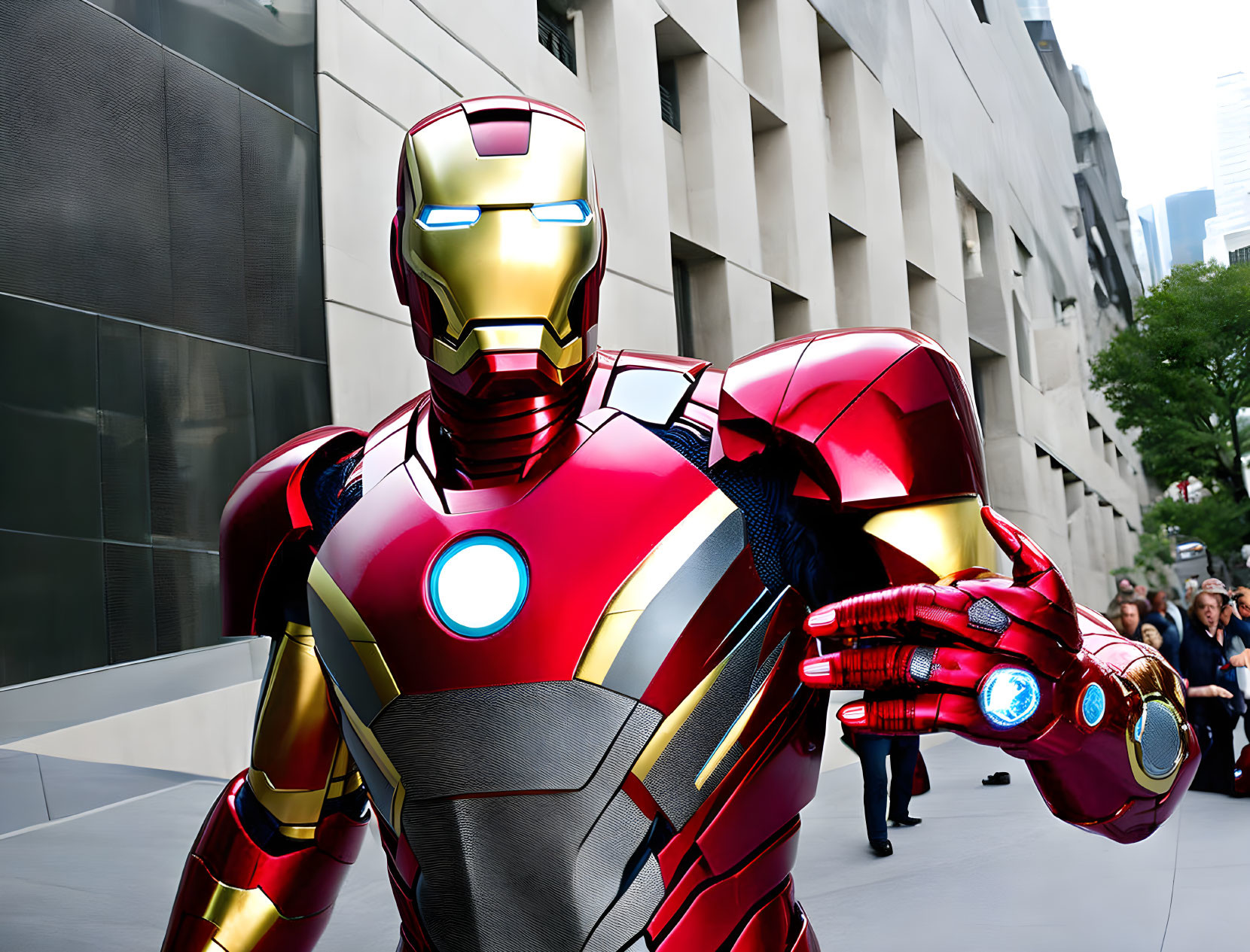 POV: Iron Man takes around town