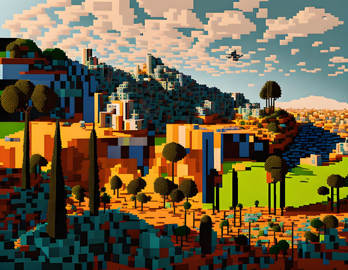 pixel landscape