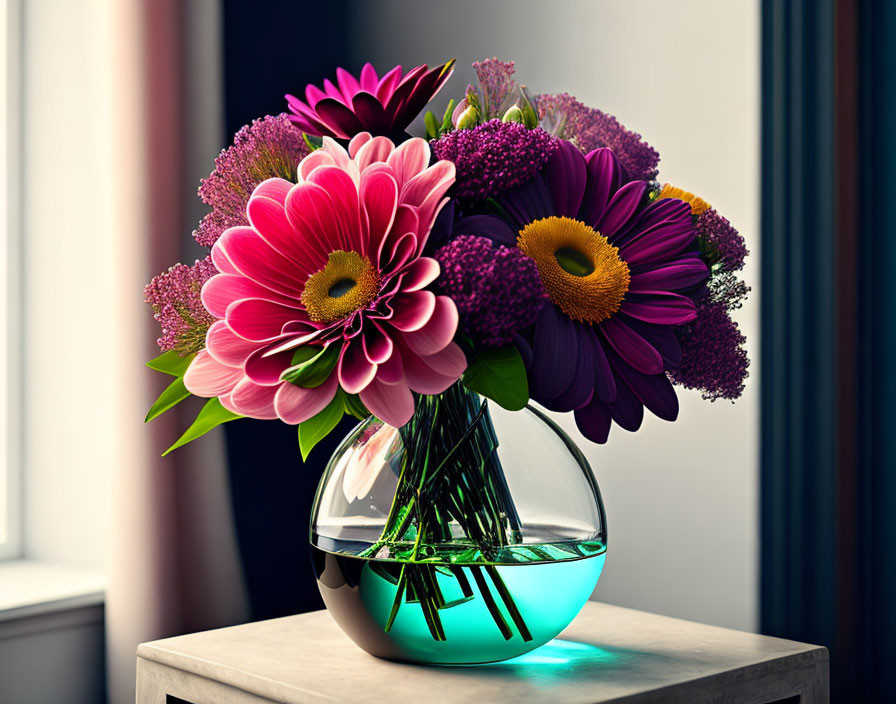 Flower arrangement in vase