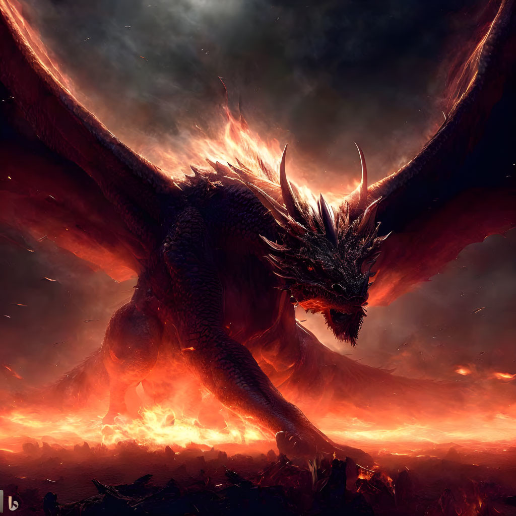 Dragon in fire 2
