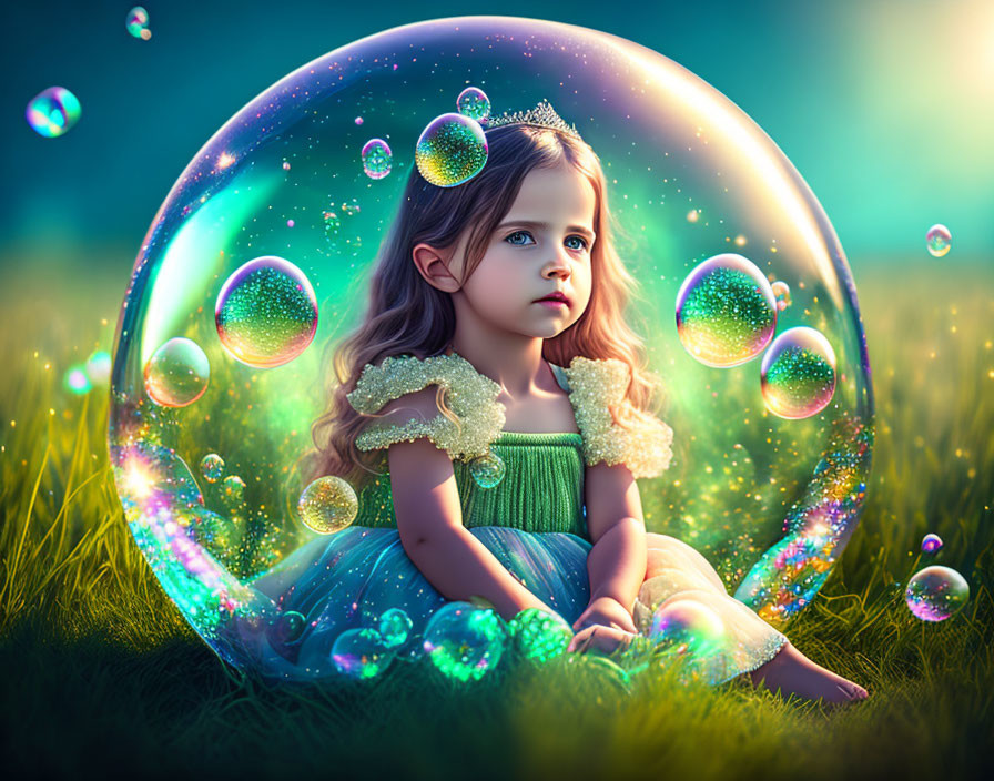Princess in a bubble