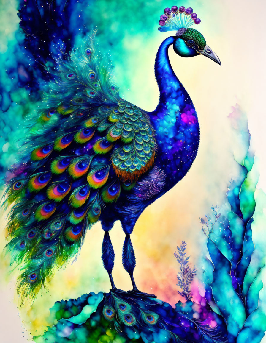 Peeping peacock 