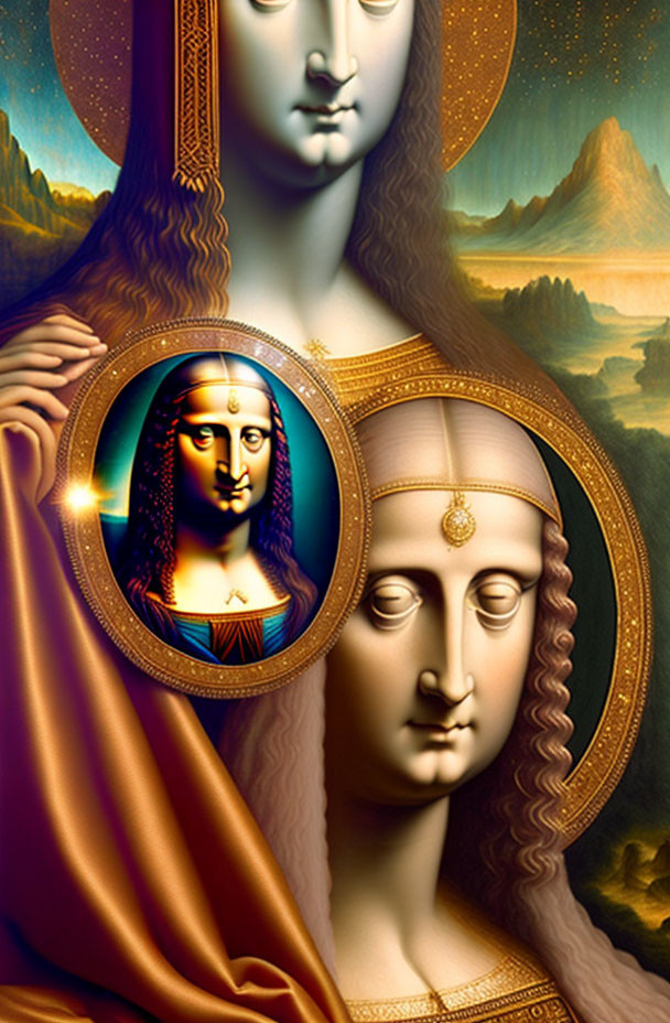 Salvator Mundi and Mona Lisa's Veil