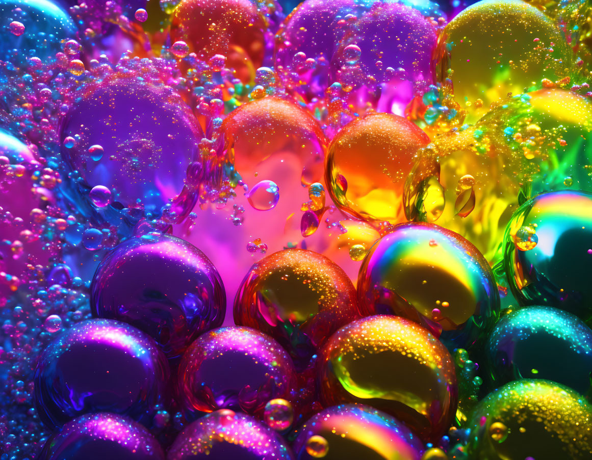 Colorful Bubble Photography: Rainbow Spectrum and Reflections