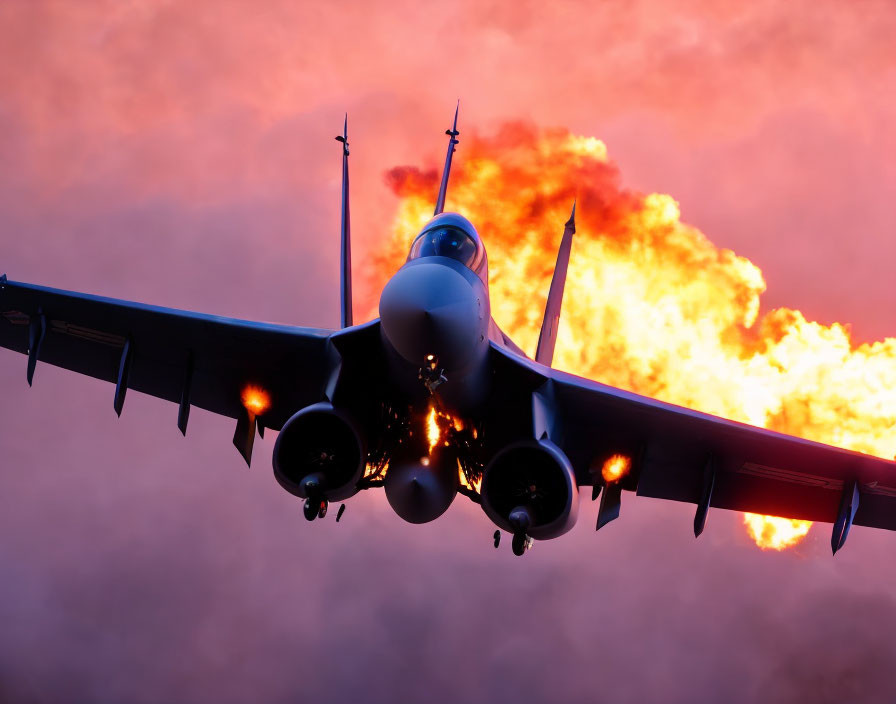 supersonic fighter jet breaking sound barrier