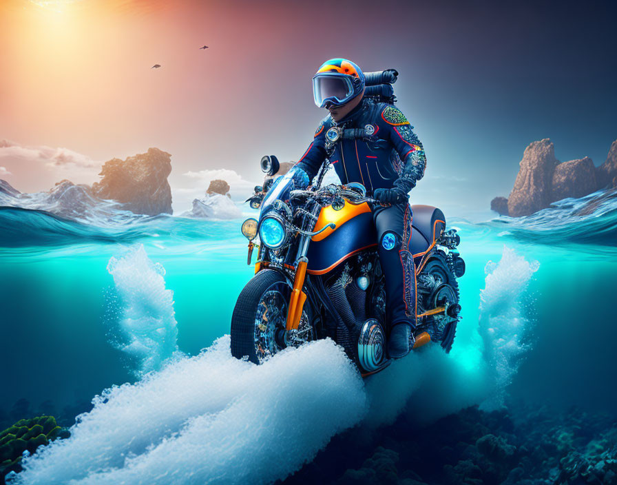 motorcycle in the arctic