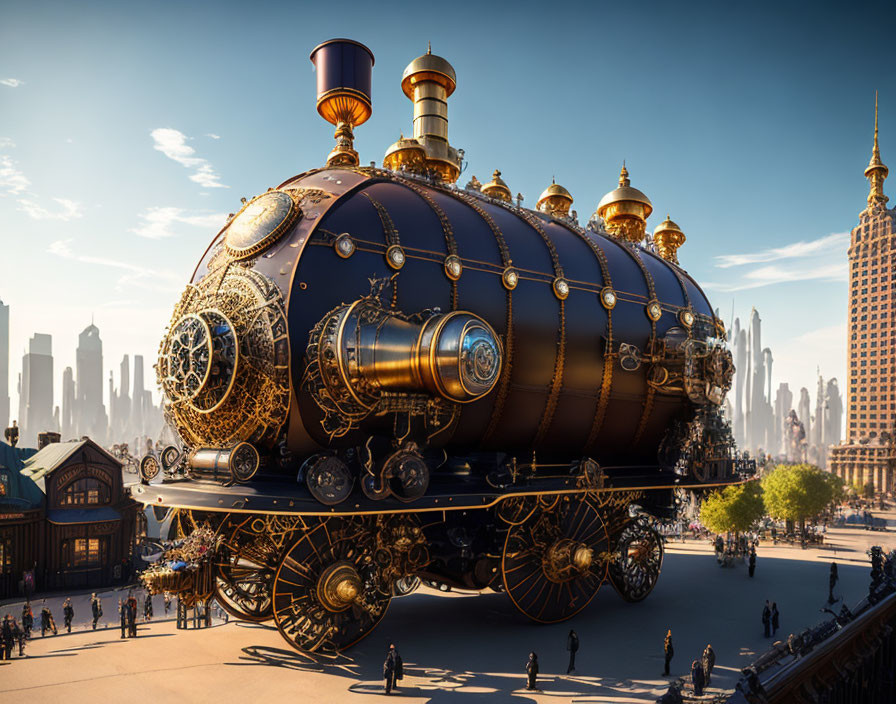 Clockwork Metropolis: A Steampunk Odyssey