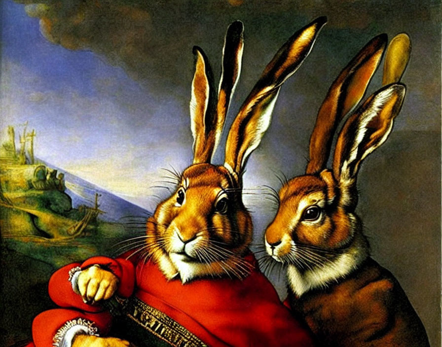 rabbits that escaped from Rembrandt's brush