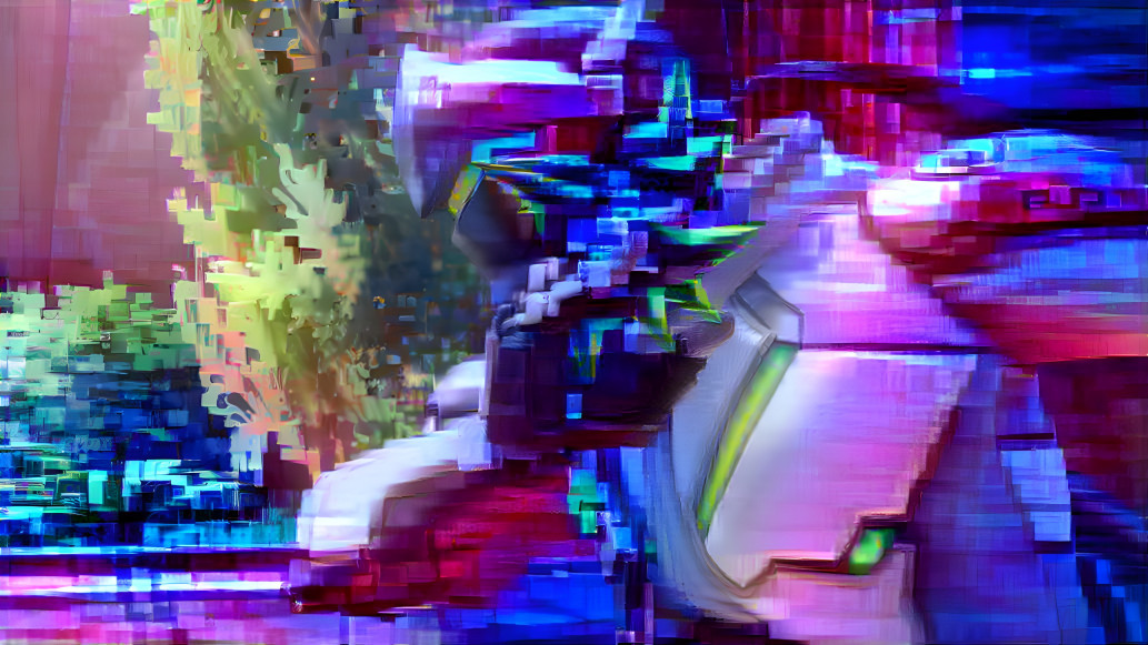 Glitched Genji Shimada from Overwatch gone wrong