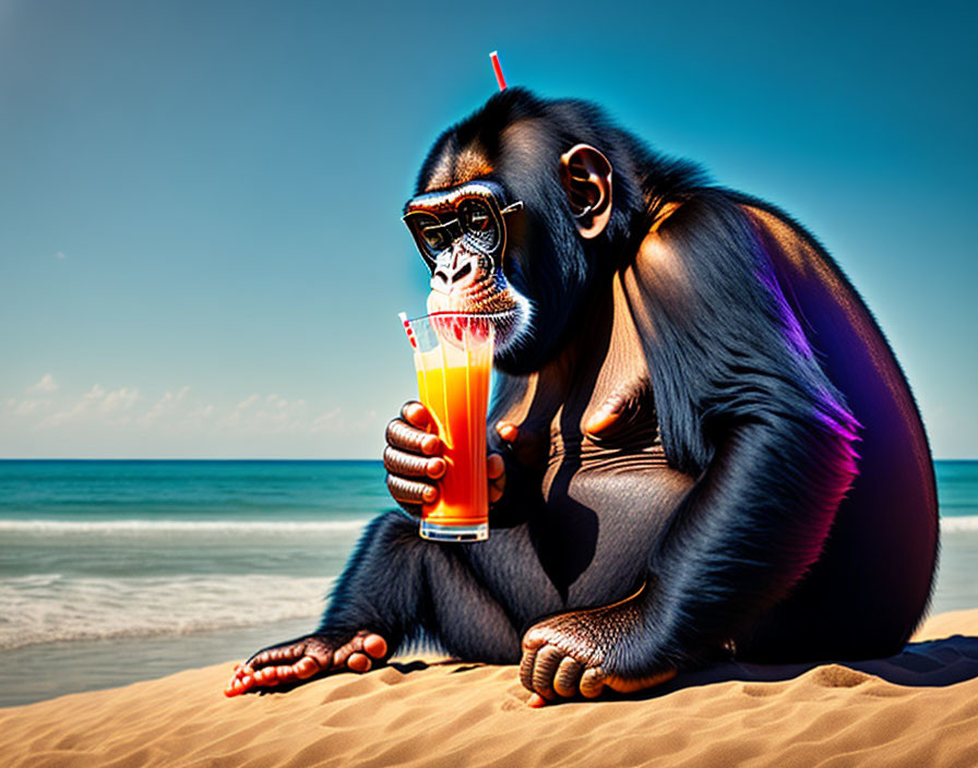 a drunken chimpanzee