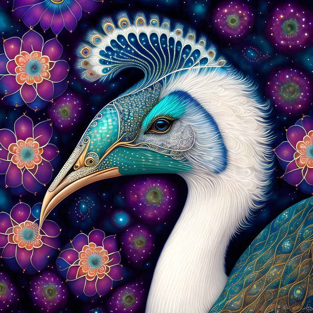 White Peacock Beauty
