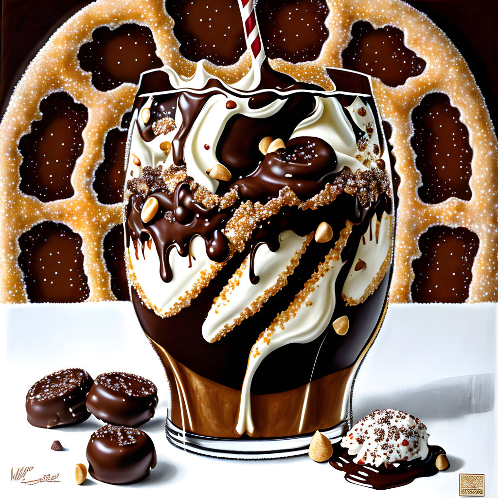 3d digital Chocolate Art