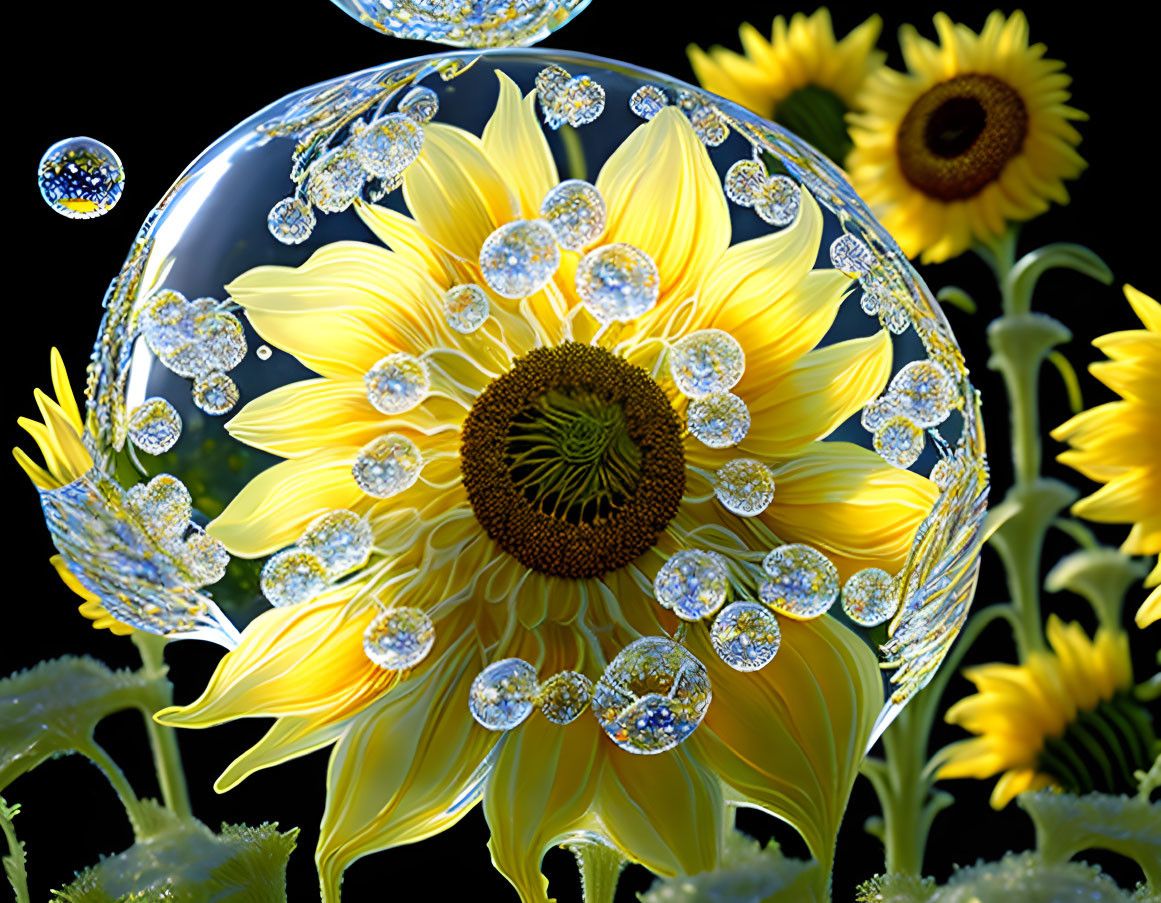 Crystal Sunflower