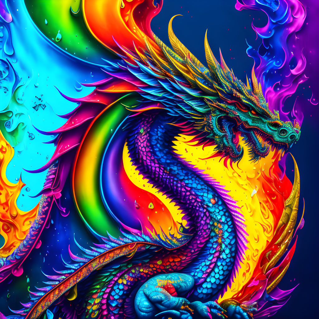 Rainbow dragon 