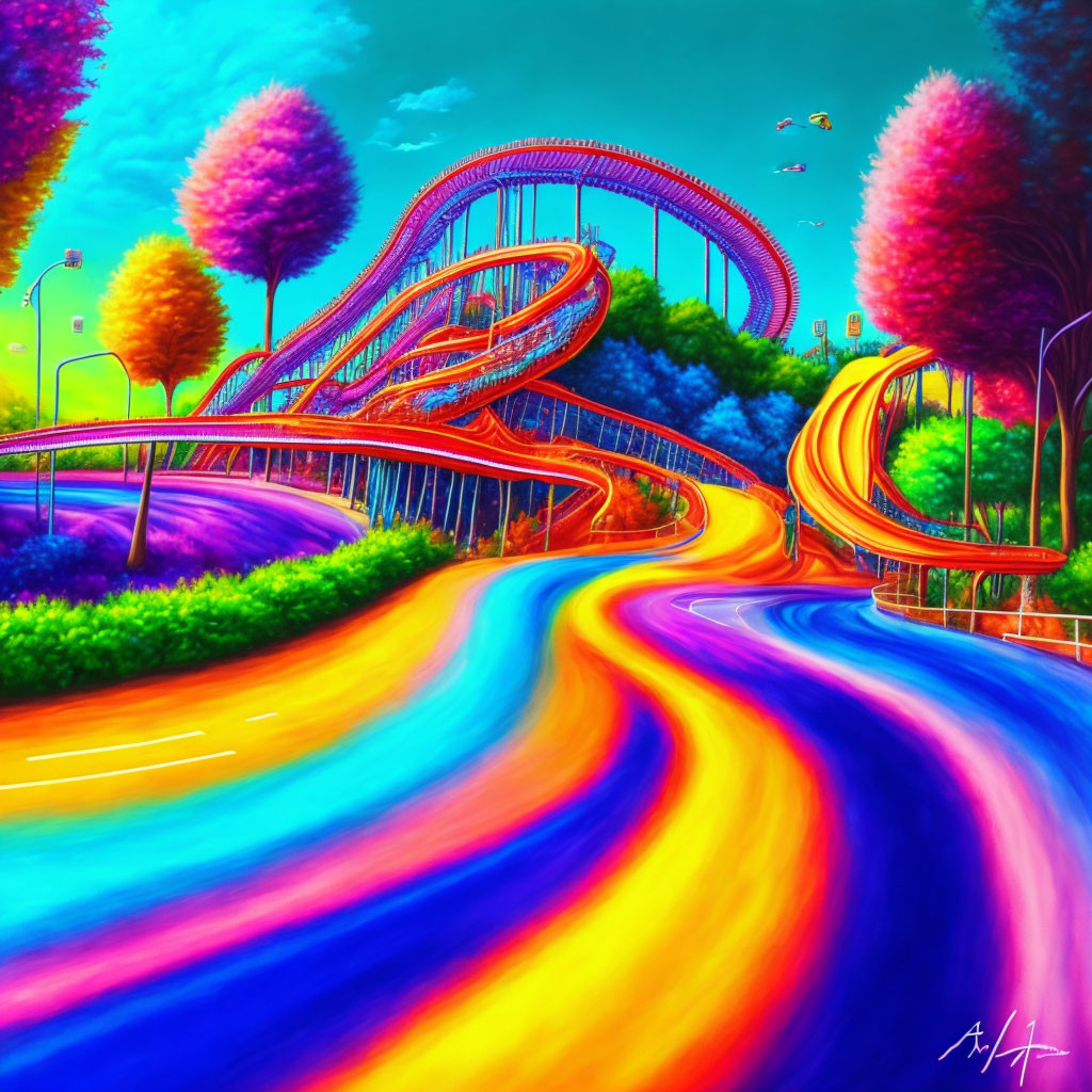 Rainbow Roller Coaster 