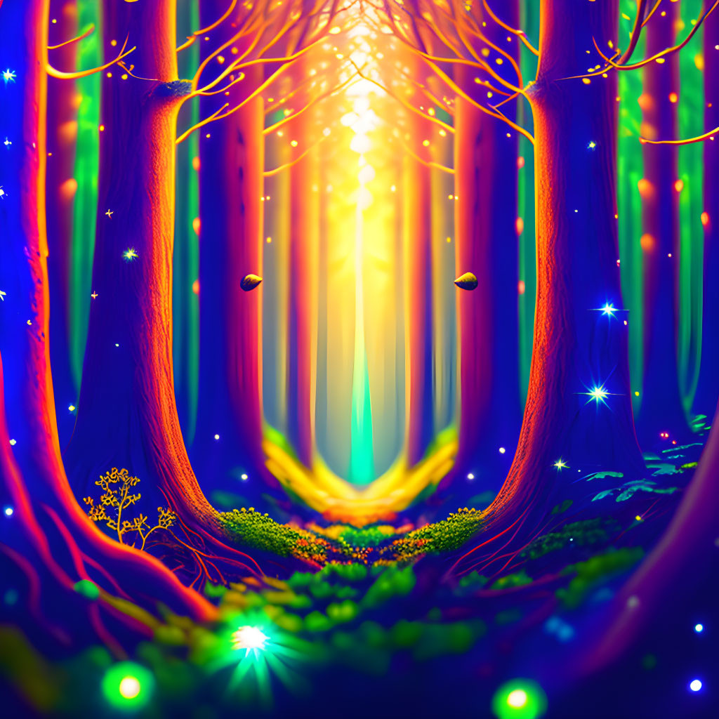 Universe Light Forest