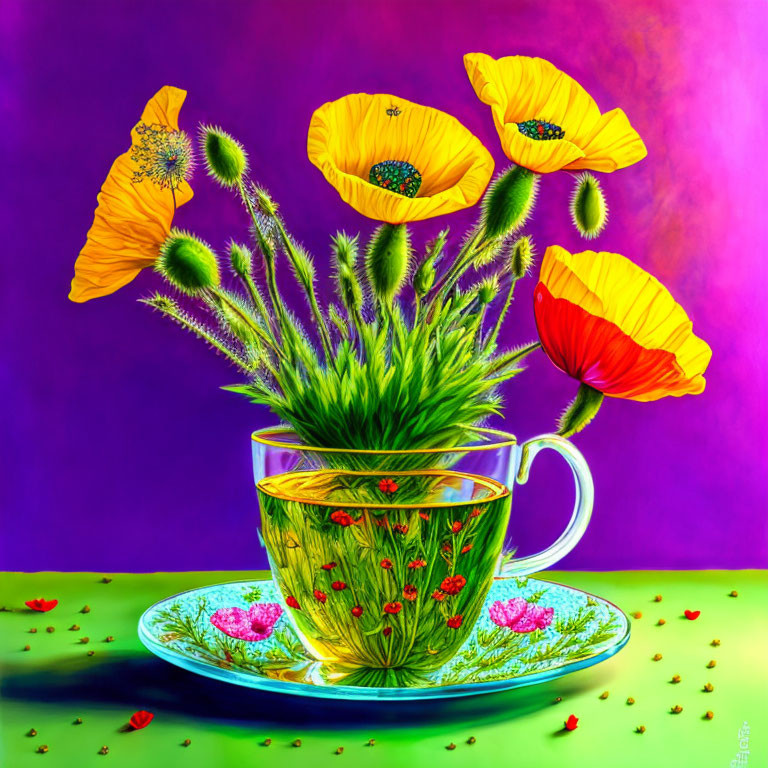 Flowers tea